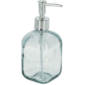 Modr&yacute; skleněn&yacute; d&aacute;vkovač na m&yacute;dlo Kave Home Trella