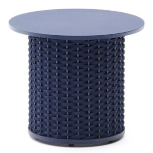 Modr&yacute; zahradn&iacute; odkl&aacute;dac&iacute; stolek Kave Home Sedalis 50 cm