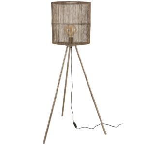 Mosazn&aacute; kovov&aacute; stojac&iacute; lampa J-Line Nystad 136 cm