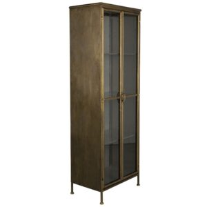 Mosazn&aacute; kovov&aacute; vitr&iacute;na DUTCHBONE Gertlush 184 x 63