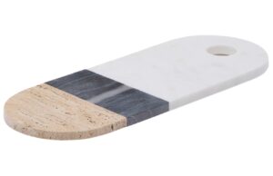 Mramorov&eacute; serv&iacute;rovac&iacute; prk&eacute;nko Kave Home Nivol 40 x 15 cm