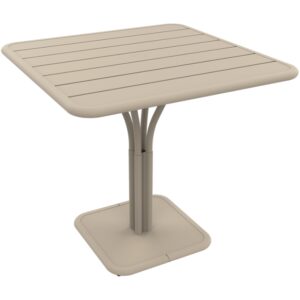 Mu&scaron;k&aacute;tově &scaron;ed&yacute; kovov&yacute; stůl Fermob Luxembourg Pedestal 80 x 80 cm