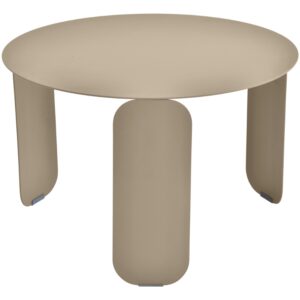 Mu&scaron;k&aacute;tově &scaron;ed&yacute; kovov&yacute; zahradn&iacute; konferenčn&iacute; stolek Fermob Bebop 60 cm