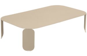 Mu&scaron;k&aacute;tově &scaron;ed&yacute; kovov&yacute; zahradn&iacute; konferenčn&iacute; stolek Fermob Bebop I. 120 x 70 cm