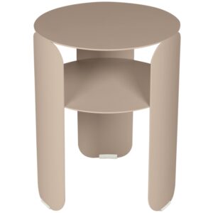 Mu&scaron;k&aacute;tově &scaron;ed&yacute; kovov&yacute; zahradn&iacute; odkl&aacute;dac&iacute; stolek Fermob Bebop 35 cm