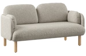 Narbutas B&eacute;žovo-b&iacute;l&aacute; boucl&eacute; dvoum&iacute;stn&aacute; pohovka MYAMI 155 cm