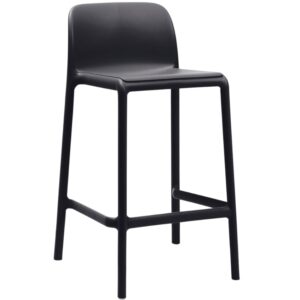 Nardi Antracitově &scaron;ed&aacute; plastov&aacute; barov&aacute; židle Faro Mini 65 cm