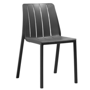 Nardi Antracitově &scaron;ed&aacute; plastov&aacute; zahradn&iacute; židle Tiberina