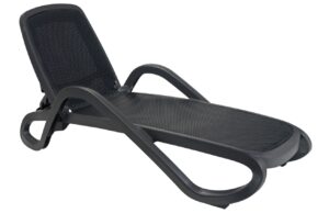 Nardi Antracitově &scaron;ed&eacute; plastov&eacute; zahradn&iacute; leh&aacute;tko Alfa