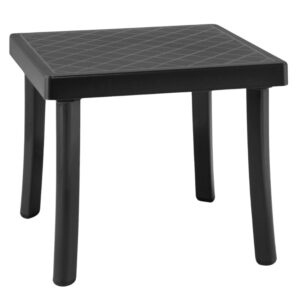 Nardi Antracitově &scaron;ed&yacute; plastov&yacute; zahradn&iacute; stolek Rodi 46 x 46 cm