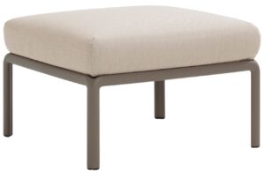 Nardi B&eacute;žov&aacute; l&aacute;tkov&aacute; zahradn&iacute; podnožka Komodo s hnědo&scaron;edou podnož&iacute; 72 x 72 cm