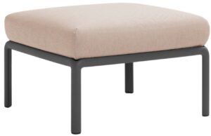 Nardi B&eacute;žov&aacute; l&aacute;tkov&aacute; zahradn&iacute; podnožka Komodo s tmavě &scaron;edou podnož&iacute; 72 x 72 cm