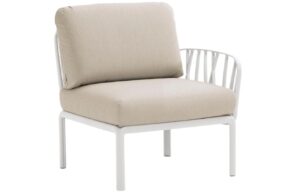 Nardi B&eacute;žov&yacute; l&aacute;tkov&yacute; zahradn&iacute; koncov&yacute; modul Komodo s b&iacute;lou podnož&iacute;