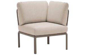 Nardi B&eacute;žov&yacute; l&aacute;tkov&yacute; zahradn&iacute; rohov&yacute; modul Komodo s hnědo&scaron;edou podnož&iacute;