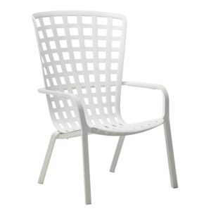 Nardi B&iacute;l&eacute; plastov&eacute; zahradn&iacute; křeslo Folio