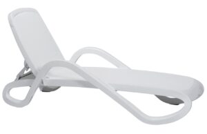 Nardi B&iacute;l&eacute; plastov&eacute; zahradn&iacute; leh&aacute;tko Alfa