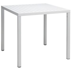 Nardi B&iacute;l&yacute; plastov&yacute; zahradn&iacute; stůl Cube 80 x 80 cm