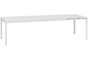 Nardi B&iacute;l&yacute; rozkl&aacute;dac&iacute; zahradn&iacute; stůl Rio 210/280 x 100 cm