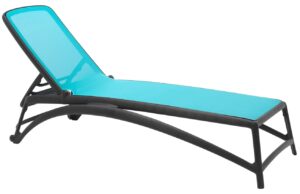 Nardi Černo-modr&eacute; zahradn&iacute; leh&aacute;tko Atlantico