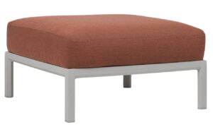 Nardi Červen&aacute; zahradn&iacute; podnožka Maximo s b&iacute;lou podnož&iacute; 84