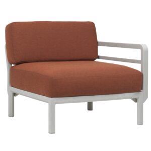 Nardi Červen&yacute; zahradn&iacute; koncov&yacute; modul Maximo s b&iacute;lou podnož&iacute;