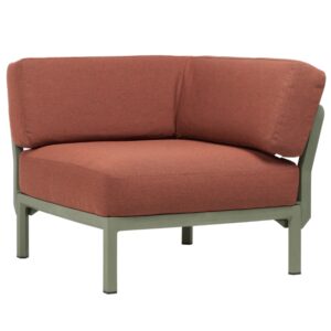 Nardi Červen&yacute; zahradn&iacute; rohov&yacute; modul Maximo se zelenou podnož&iacute;