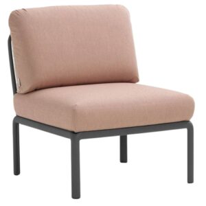 Nardi Růžov&yacute; l&aacute;tkov&yacute; zahradn&iacute; modul Komodo s tmavě &scaron;edou podnož&iacute;