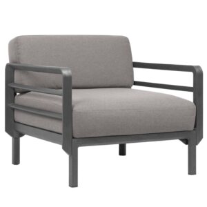 Nardi &Scaron;ed&eacute; zahradn&iacute; křeslo Maximo Poltrona se &scaron;edou podnož&iacute;