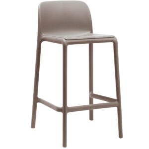 Nardi &Scaron;edo hněd&aacute; plastov&aacute; barov&aacute; židle Faro Mini 65 cm