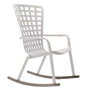 Nardi &Scaron;edo hněd&aacute; plastov&aacute; houpac&iacute; podnož ke křeslu Folio