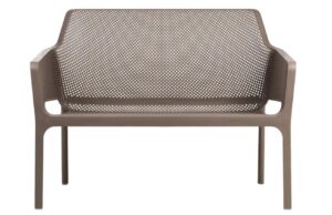 Nardi &Scaron;edo hněd&aacute; plastov&aacute; zahradn&iacute; lavice Net 116 cm