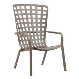 Nardi &Scaron;edo hněd&eacute; plastov&eacute; zahradn&iacute; křeslo Folio