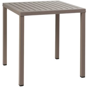 Nardi &Scaron;edo hněd&yacute; plastov&yacute; zahradn&iacute; stůl Cube 70 x 70 cm