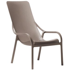 Nardi &Scaron;edohněd&eacute; plastov&eacute; zahradn&iacute; lounge křeslo Net