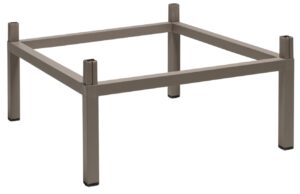 Nardi &Scaron;edohněd&yacute; hlin&iacute;kov&yacute; barov&yacute; n&aacute;stavec na stůl Cube 80 x 80 cm