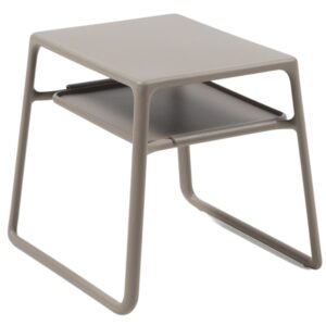 Nardi &Scaron;edohněd&yacute; plastov&yacute; zahradn&iacute; odkl&aacute;dac&iacute; stolek Pop 44 x 39 cm