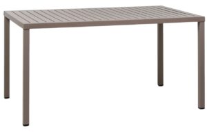 Nardi &Scaron;edohněd&yacute; plastov&yacute; zahradn&iacute; stůl Cube 140 x 80 cm