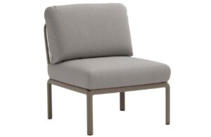 Nardi &Scaron;ed&yacute; l&aacute;tkov&yacute; zahradn&iacute; modul Komodo s hnědo&scaron;edou podnož&iacute;