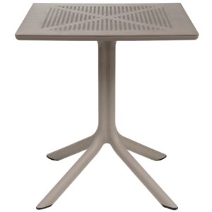 Nardi Světle hněd&yacute; plastov&yacute; zahradn&iacute; stůl Clip 70 x 70 cm