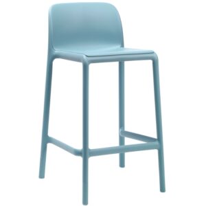 Nardi Světle modr&aacute; plastov&aacute; barov&aacute; židle Faro Mini 65 cm