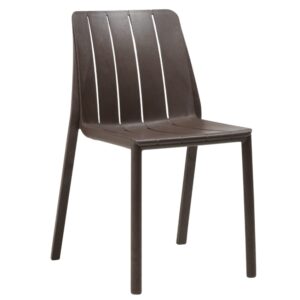 Nardi Tmavě hněd&aacute; plastov&aacute; zahradn&iacute; židle Tiberina