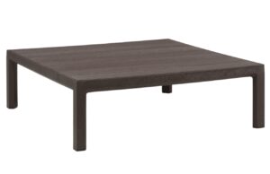 Nardi Tmavě hněd&yacute; plastov&yacute; zahradn&iacute; stolek Maximo Tavolino 80 x 80 cm