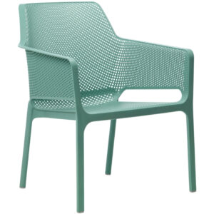 Nardi Tyrkysově modr&eacute; plastov&eacute; zahradn&iacute; křeslo Net Relax