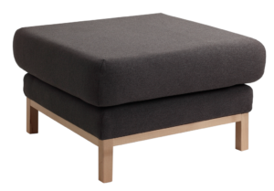 Nordic Design Antracitově &scaron;ed&aacute; l&aacute;tkov&aacute; podnožka Skandi