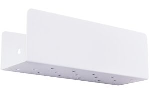 Nordic Design B&iacute;l&aacute; kovov&aacute; n&aacute;stěnn&aacute; police Londien 30 cm