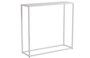 Nordic Design B&iacute;l&yacute; kovov&yacute; toaletn&iacute; stolek Julia 100 x 30 cm