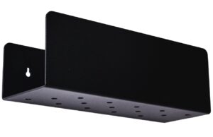 Nordic Design Čern&aacute; kovov&aacute; n&aacute;stěnn&aacute; police Londien 30 cm