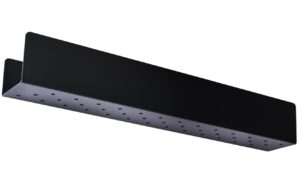 Nordic Design Čern&aacute; kovov&aacute; n&aacute;stěnn&aacute; police Londien 70 cm