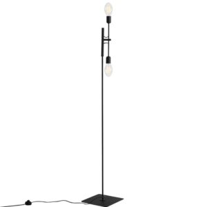 Nordic Design Čern&aacute; kovov&aacute; stojac&iacute; lampa Dogi 2 160 cm