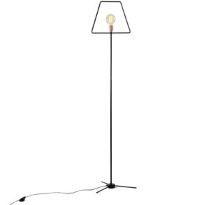 Nordic Design Čern&aacute; kovov&aacute; stojac&iacute; lampa Jolita 177 cm